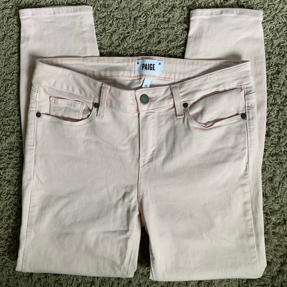PAIGE Verdugo crop size 29 pink jeans